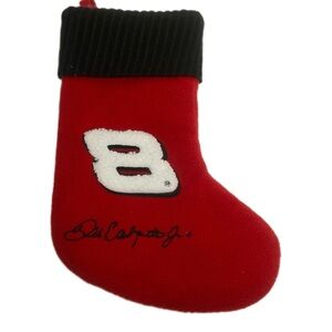 Dale Earnhardt Jr #8 Fleece Red & Black Christmas Stocking Nascar